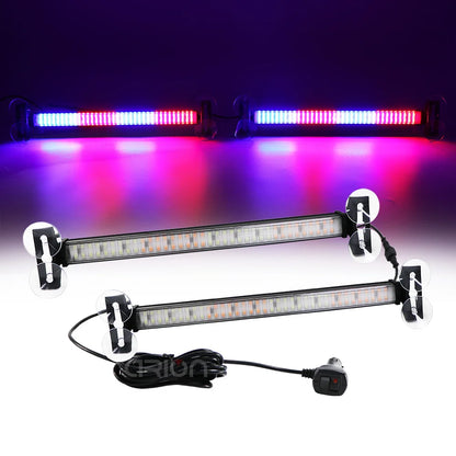 In Strobe Emergency Warning 144 Windshield Bar Traffic Advisor