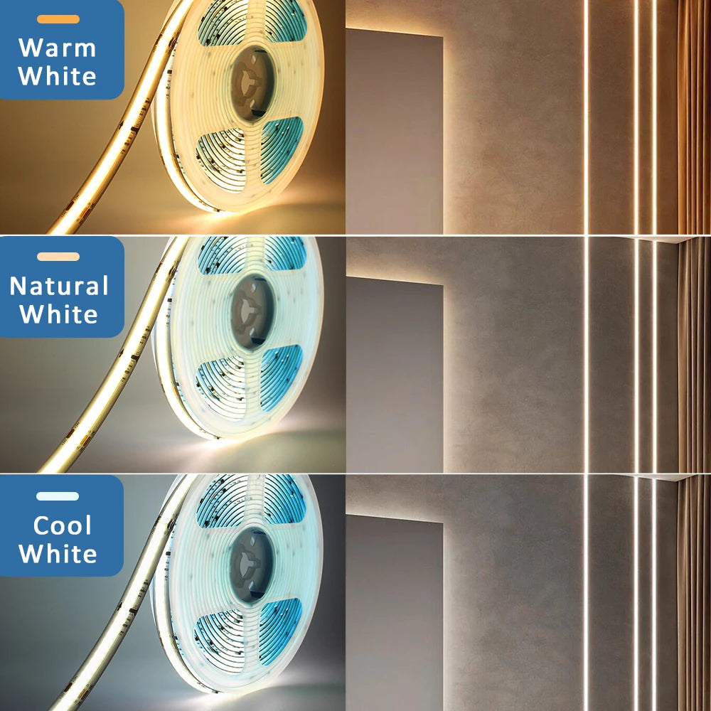 For Stairway Lighting Cob Running Water Flow Stair Strip 24V