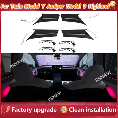 For Tesla Model Y Juniper Model Handle Ambient Highland