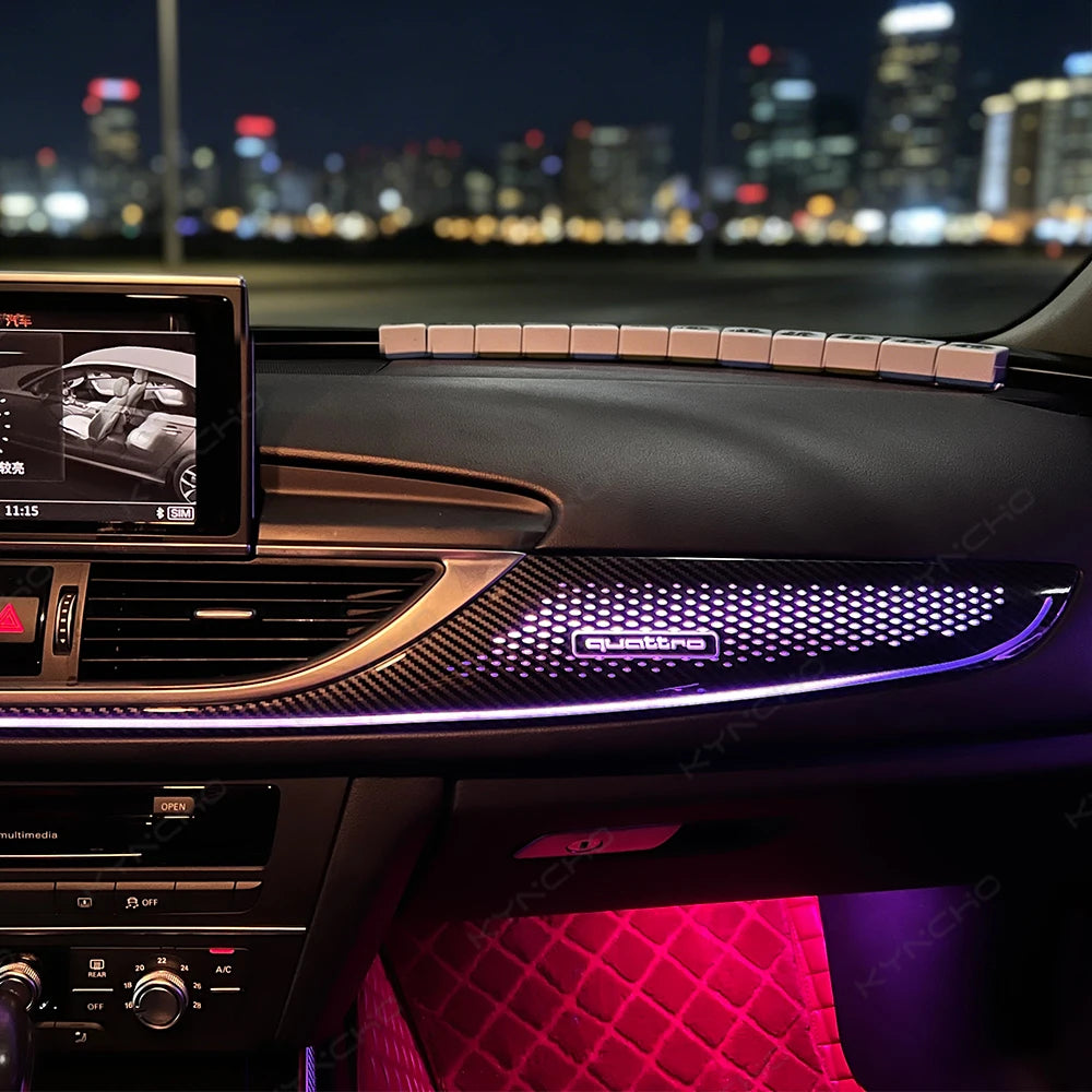 For Audi A6 C7 Dream-Color RGB Colors Ambient Kit Bluetooth APP