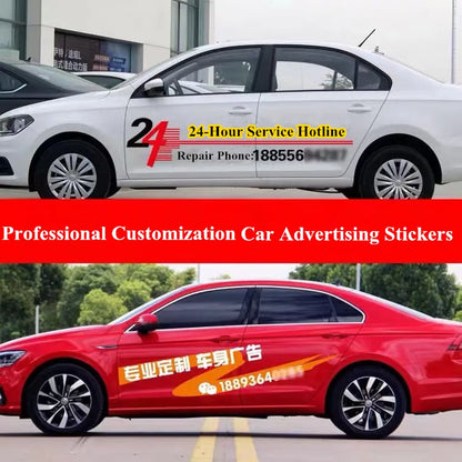 Professional Custom Body Rear Window Glass Advertising Stickers
