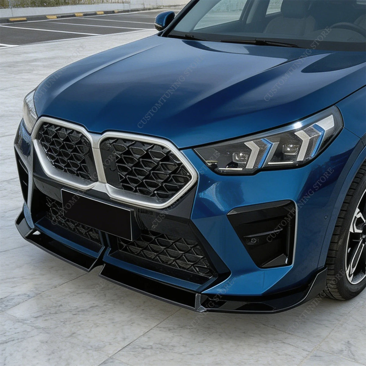 For BMW X2 IX2 U10 M Gloss Black Mp Front Bumper Splitter Lip