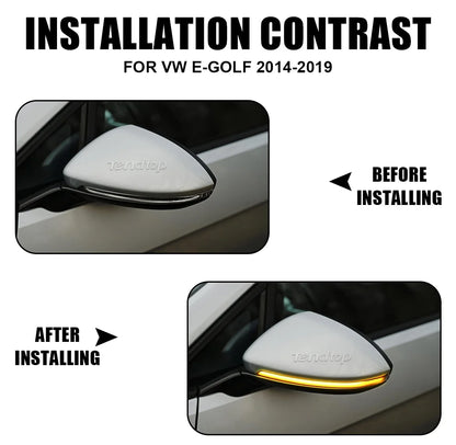 For Volkswagen VW Golf 7 MK7 2PCS Dynamic Turn Signal Side