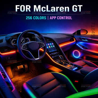 For Mclaren Gt 22IN1 RGB Interior Acrylic Ambient Hidden Strip