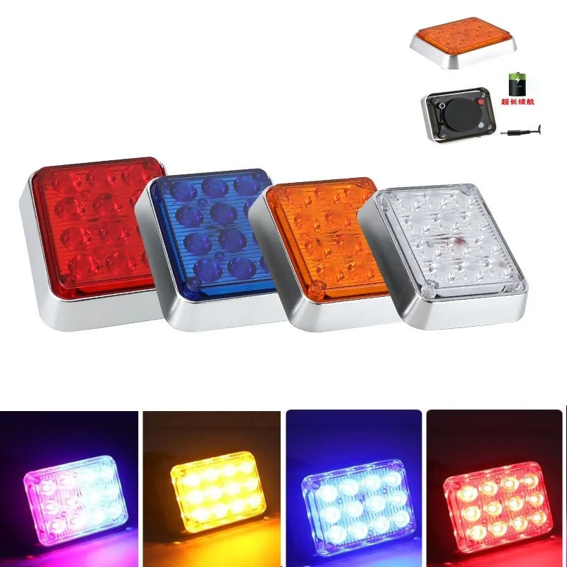 Portable Rechargeable Magnetic Mount Emergency Warning Strobe