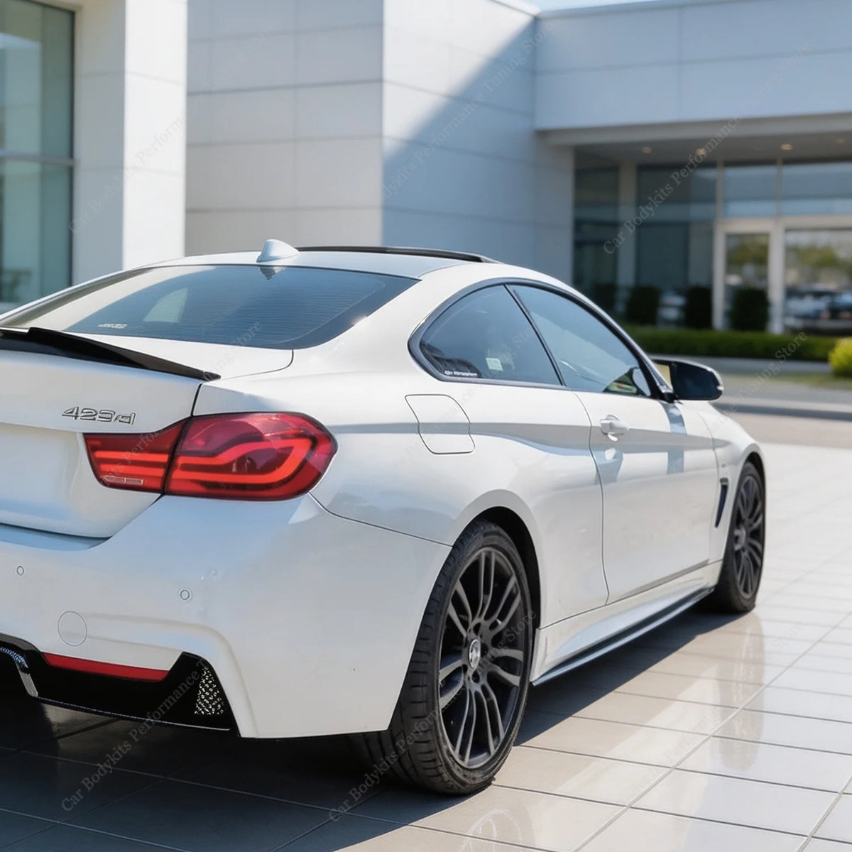 For BMW F32 F33 F36 420I Gloss Black Max Side Skirts Extension