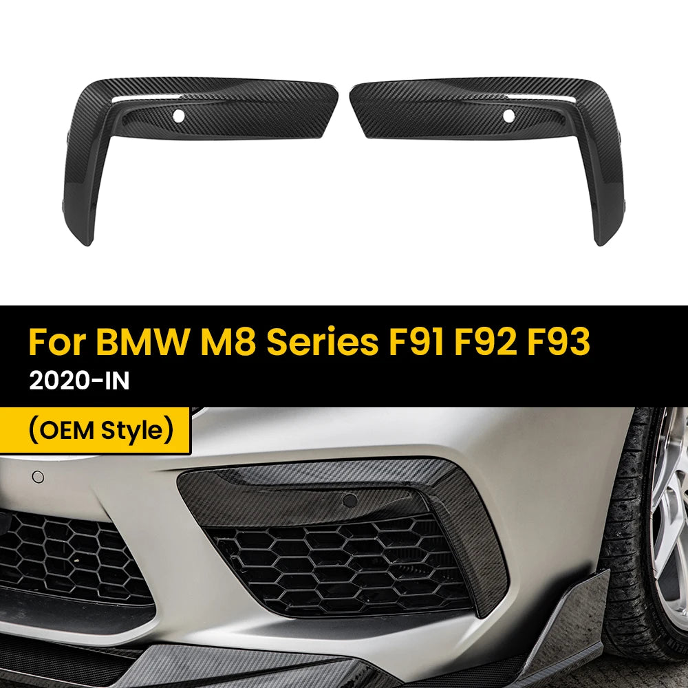 For BMW M8 Series F91 F92 Real Dry Carbon Fiber Front Bumper