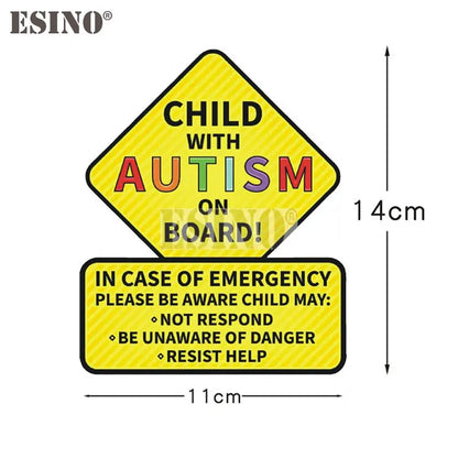 For Autism Theme Creative Decorative Adhesive Love Pvc