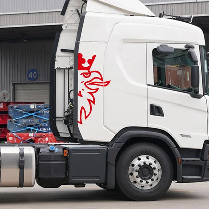 For Scania Mighty Eagle Head Pattern Vinyl Body Art Stickers