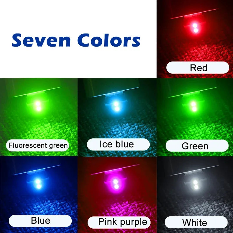 5PCS MINI USB Interior Atmosphere Emergency Lighting Colorful