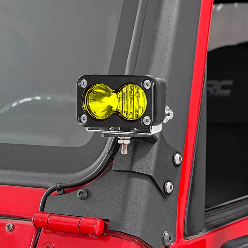 For Motorcycle Pickup Spotlight Inch Pod Driving Work Headlight