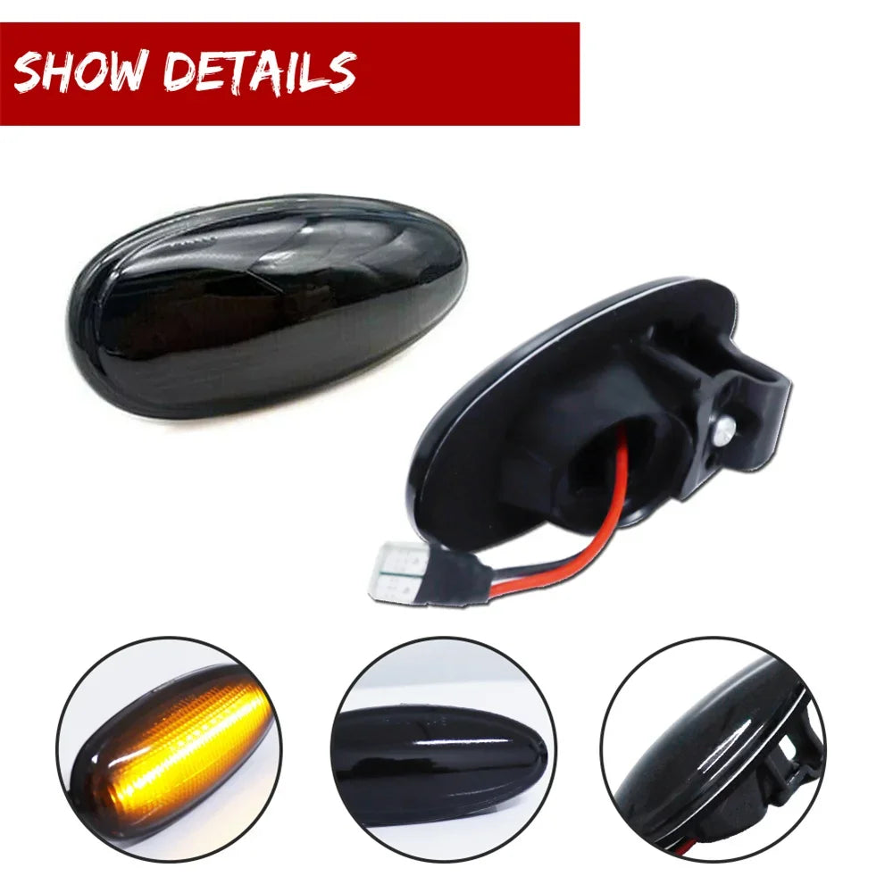 For Mitsubishi Outlander I-Miev Lancer Evo Amber Dynamic Front