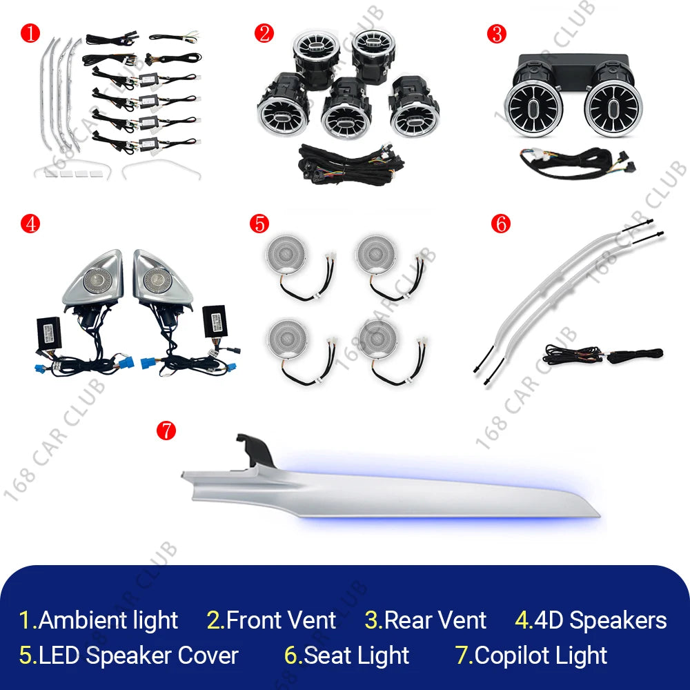 For Mercedesbenz W205 X253 Glc Coupe Color Ambient C43 c63scar