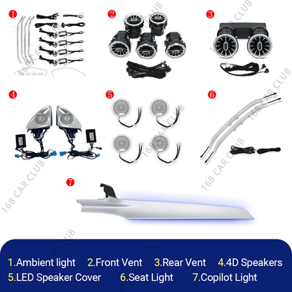 For Mercedesbenz W205 X253 Glc Coupe Color Ambient C43 c63scar