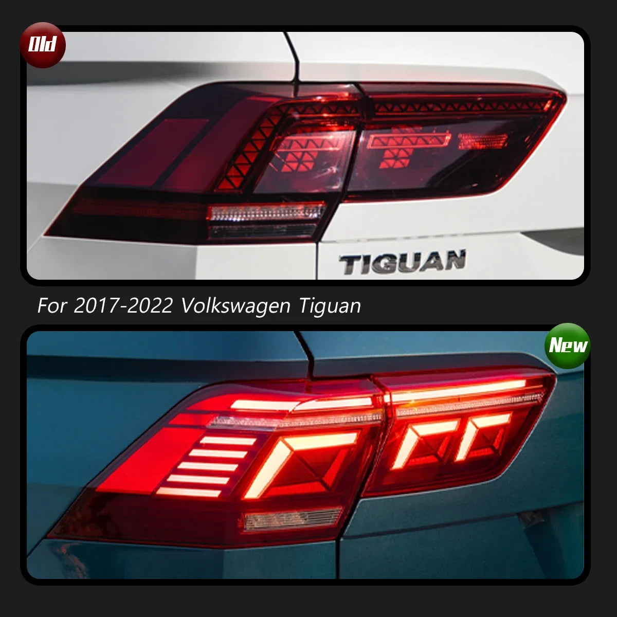 For Volkswagen Tiguan Taillights 2017-2022 Upgrade Typy Modified