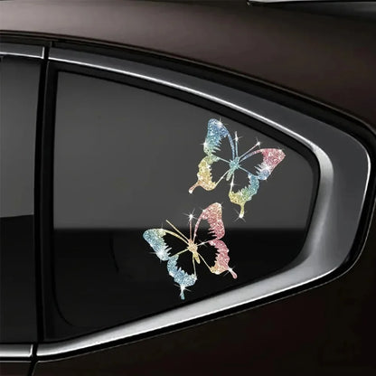 Sparkling Sandblasted Reflective Pvc Sticker Crown Queen