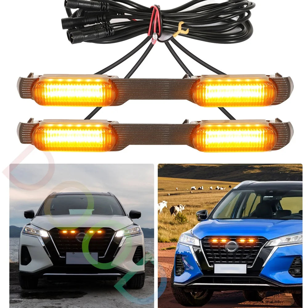 For 2021 2022 2023 2024 Nissan ABS Grill Grille Fit Kicks Racing
