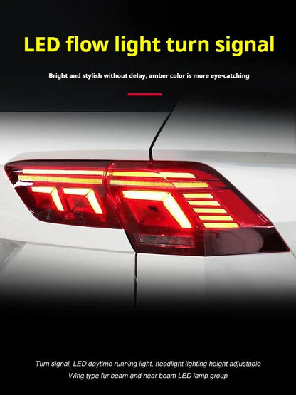 For VW Tiguan L Taillights 2017-2024 Ft Tiguan Tail Dynamic Turn