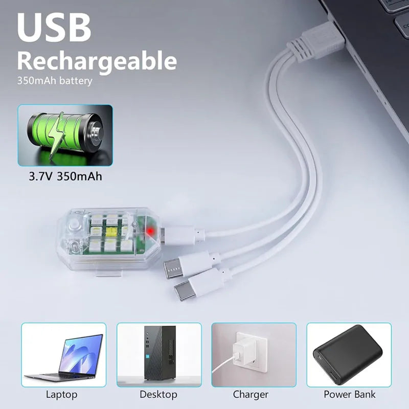For Auto Motorcycle Bike Drones Atmosphere Strobe Wireless