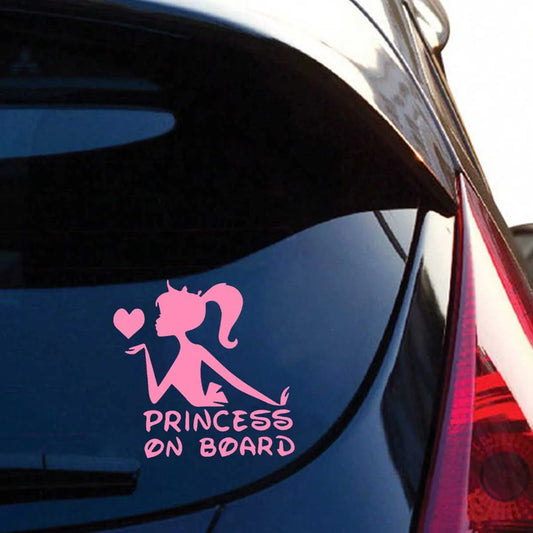 Girl Princess On Sticker Decal