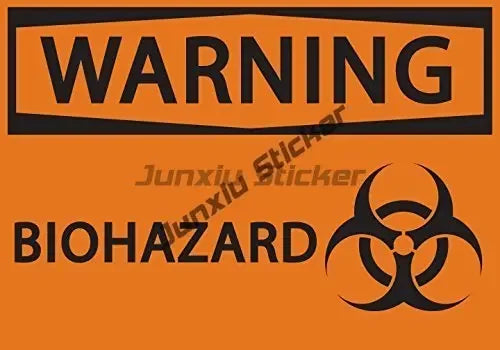 Biological Hazard Decals Biohazard Risk Warning Round Square
