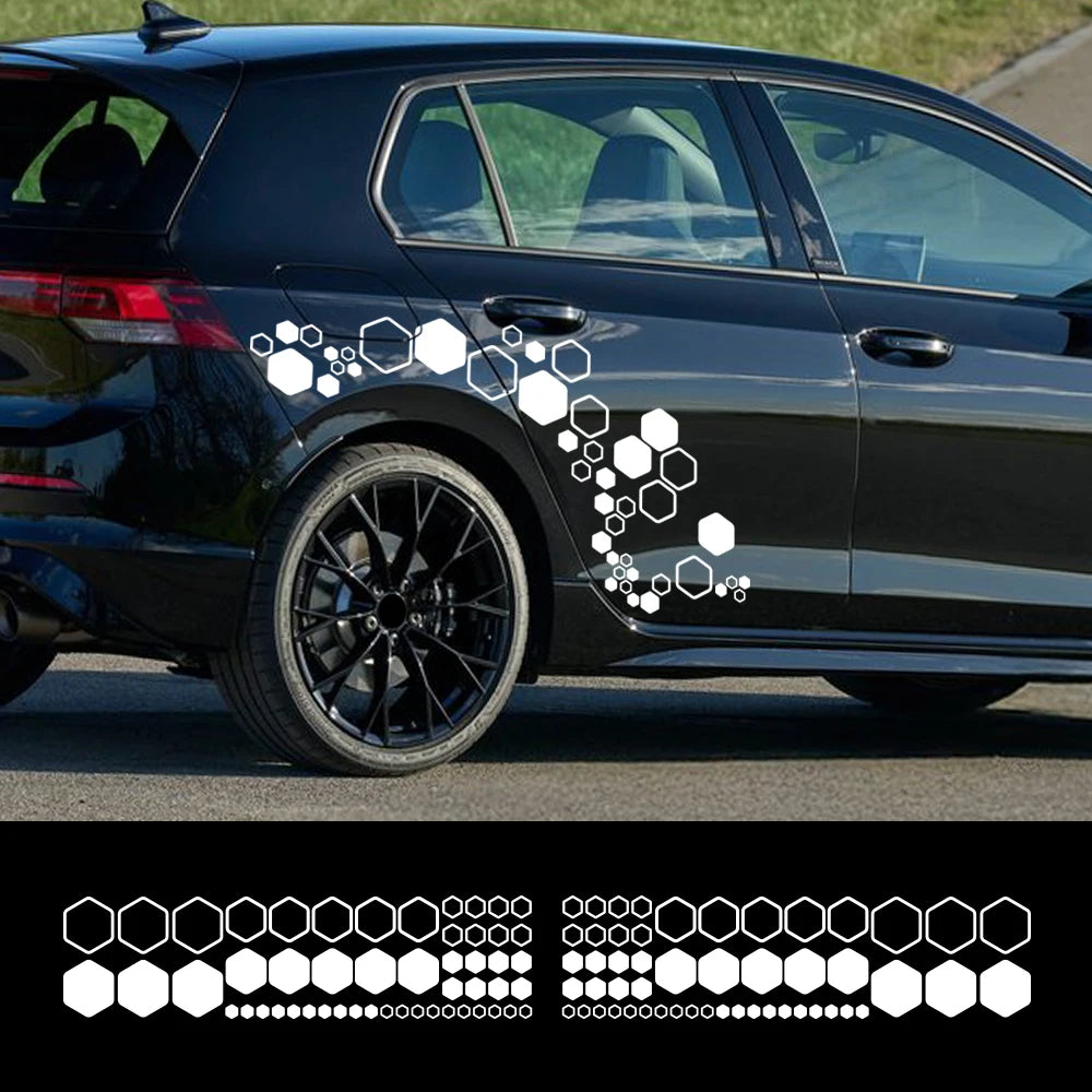 Creative Honeycomb Hexagon Vinyl Decals Waterproof Polygonal