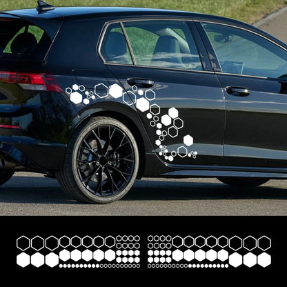 Creative Honeycomb Hexagon Vinyl Decals Waterproof Polygonal