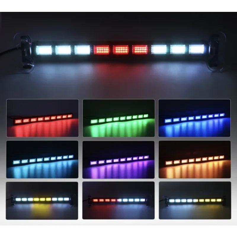6P 9P Warning Strobe Bars Wireless APP Remote Control