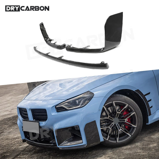 For BMW 2 Series M2 G87 Carbon Fiber Front Bumper Lip Chin