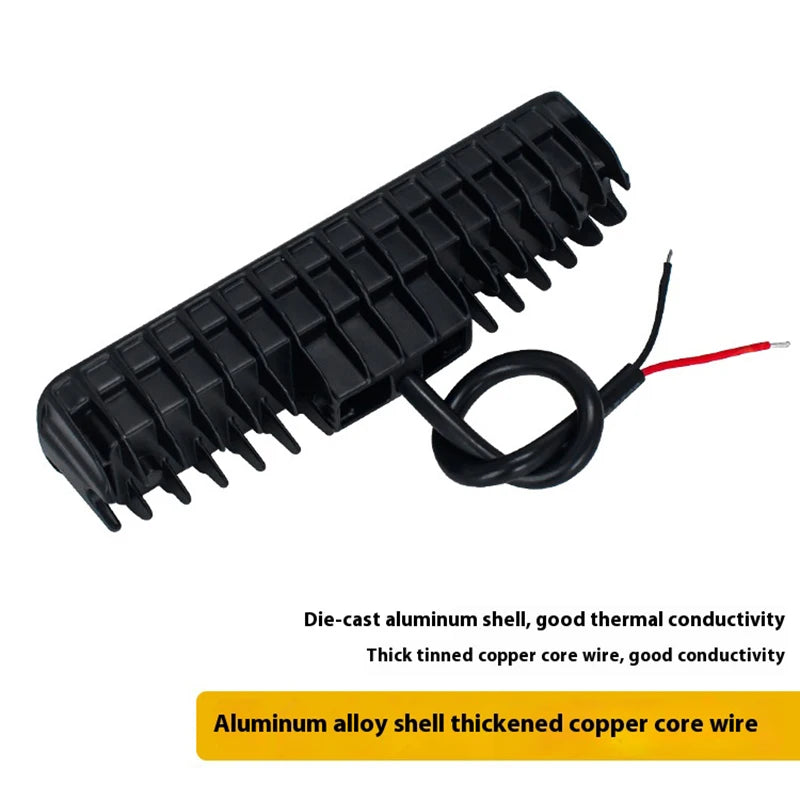 27W Forklift Lightstruck Safety Work Bar 12-80w Red Flood