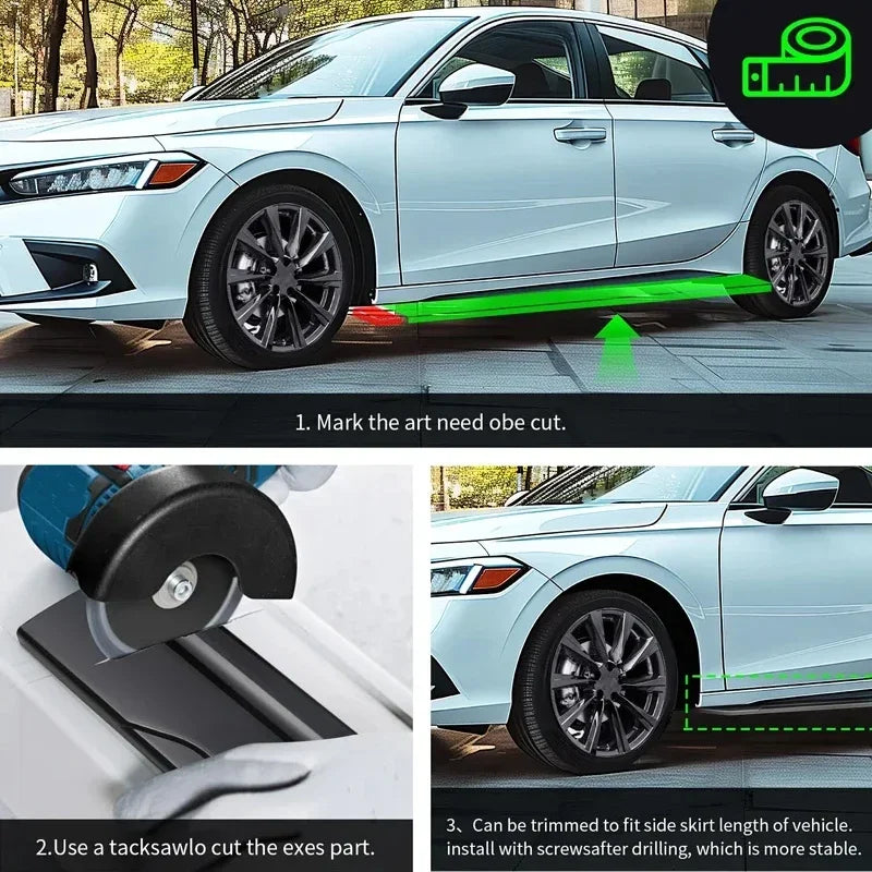 For BMW 3 Series G20 G28 2.2m 86.6 Side Skirts Extension Rocker