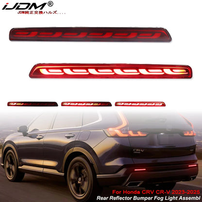 For Honda Crv 2023 2024 LED Rear Bumper Reflectors Dynamic Turn