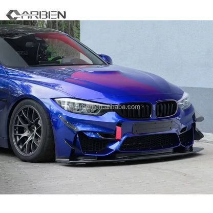 For BMW F80 M3 F82 M4 GT4 Carbon Fiber Front Bumper Splitter Lip