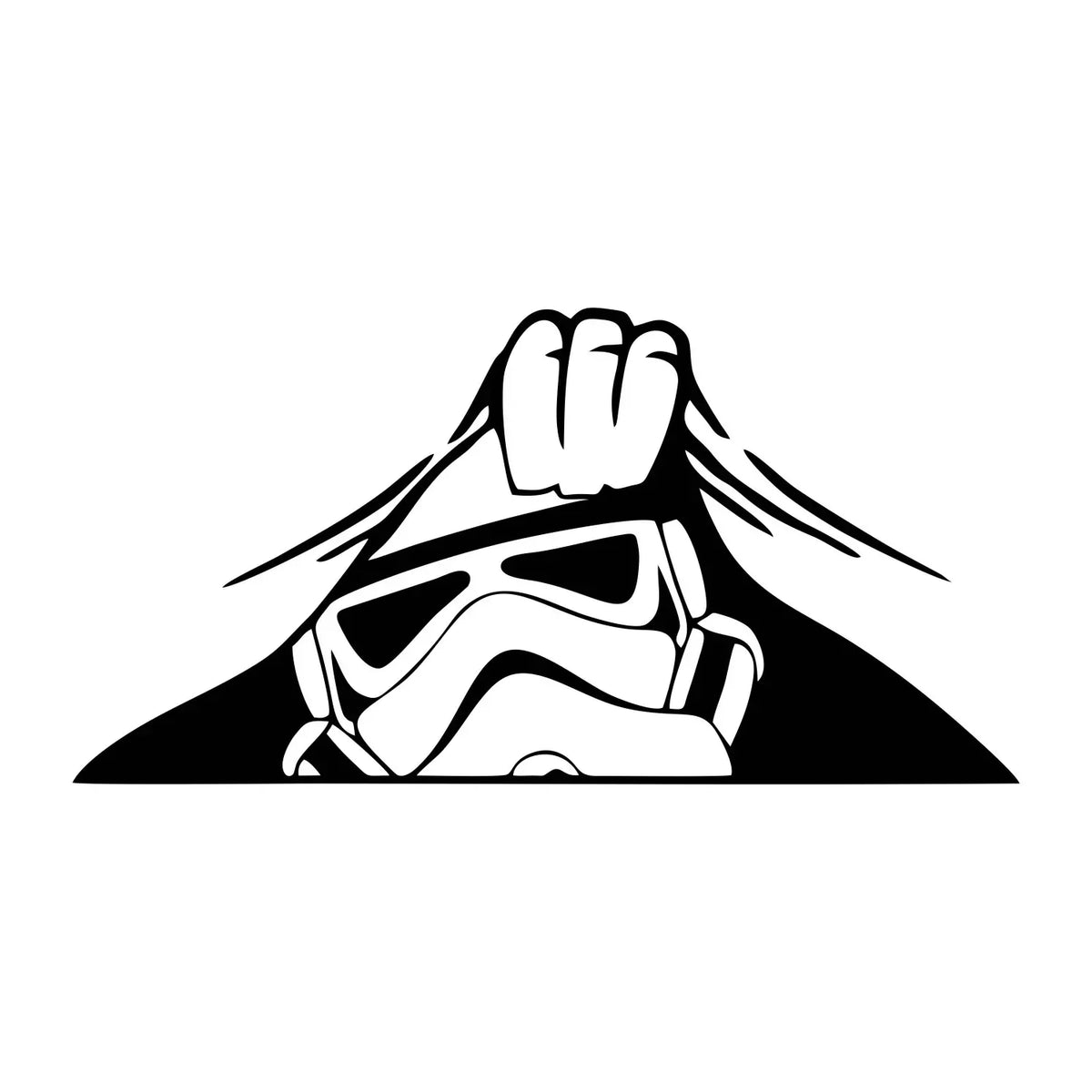 Design Sticker Stormtrooper Peekaboo Window Wall Notebook