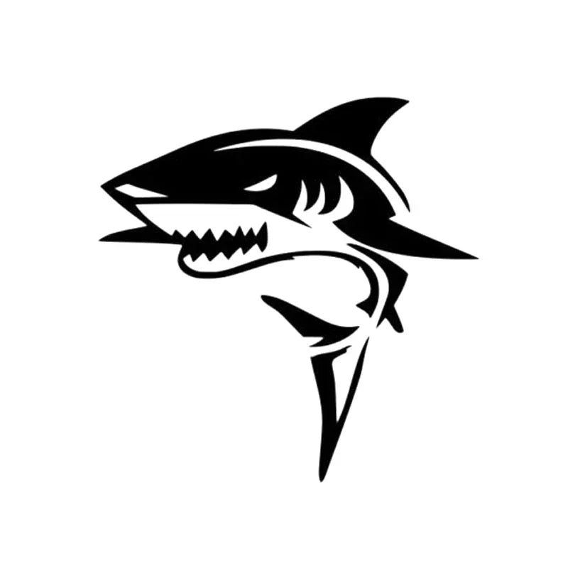 13CM Shark Sticker Stylish Sunscreen Waterproof Custom Stickers