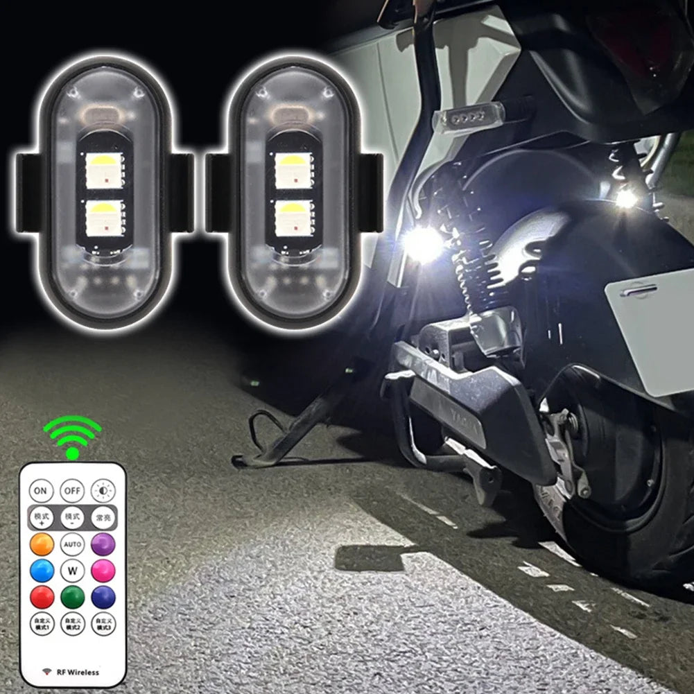 RGB Strobe Motorcycle Flash Position Wireless Aircraft Airplane