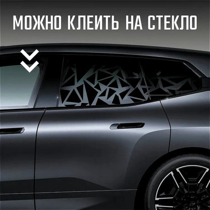For Vehicles Stickers Large Triangle Design Side Body Window