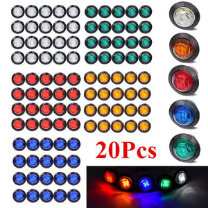 20PCS Drl 12V 24V Side Marker Camion Trucks Lorry