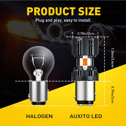 Auxito 2PCS P21 5W Bulb Canbus 1157 bay15d Dual