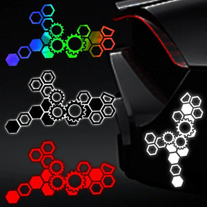 Reflective Honeycomb Hexagonal Sticker Motorcycle Electric