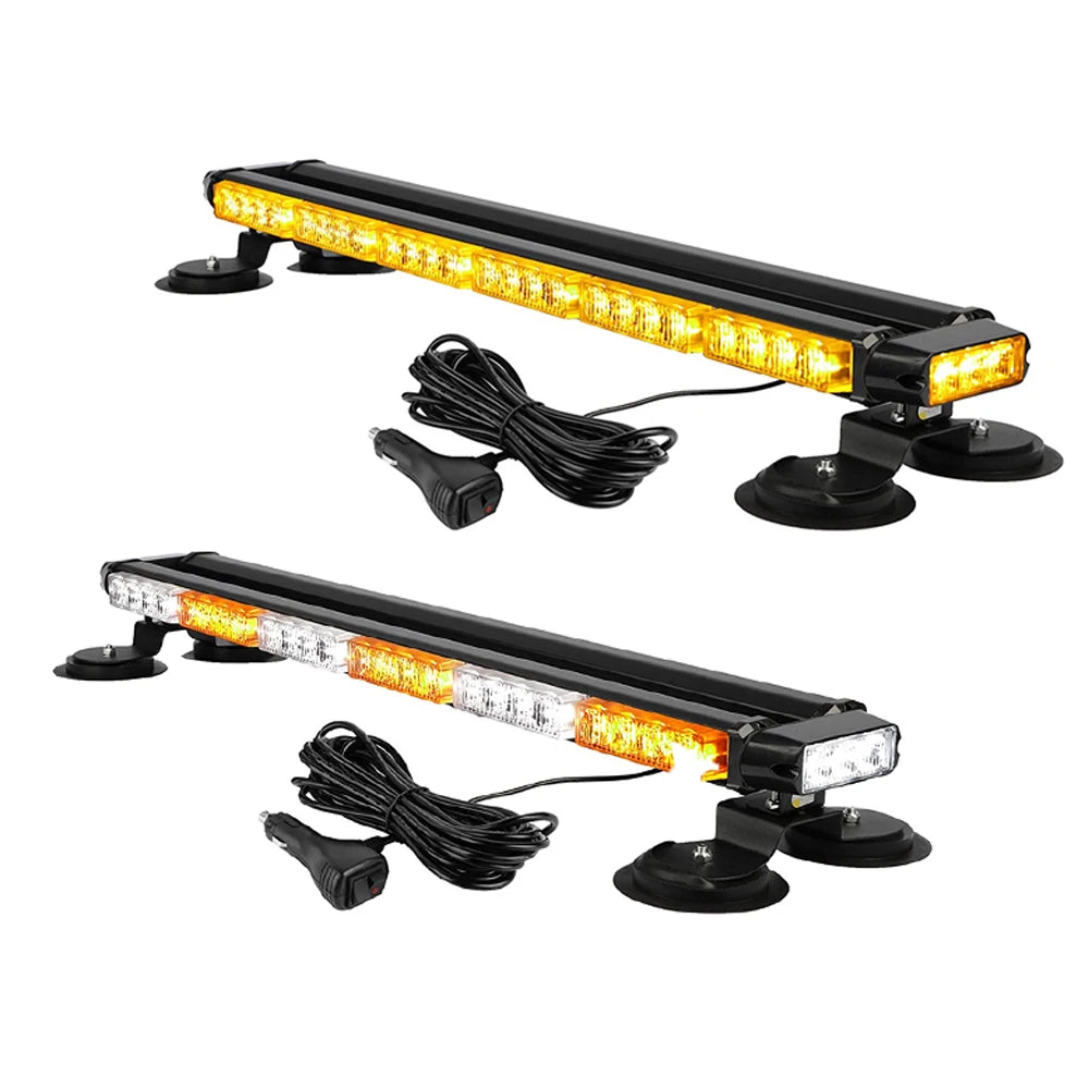 75CM Yellow White Strobe Flashing Bar Intensity Emergency Warning