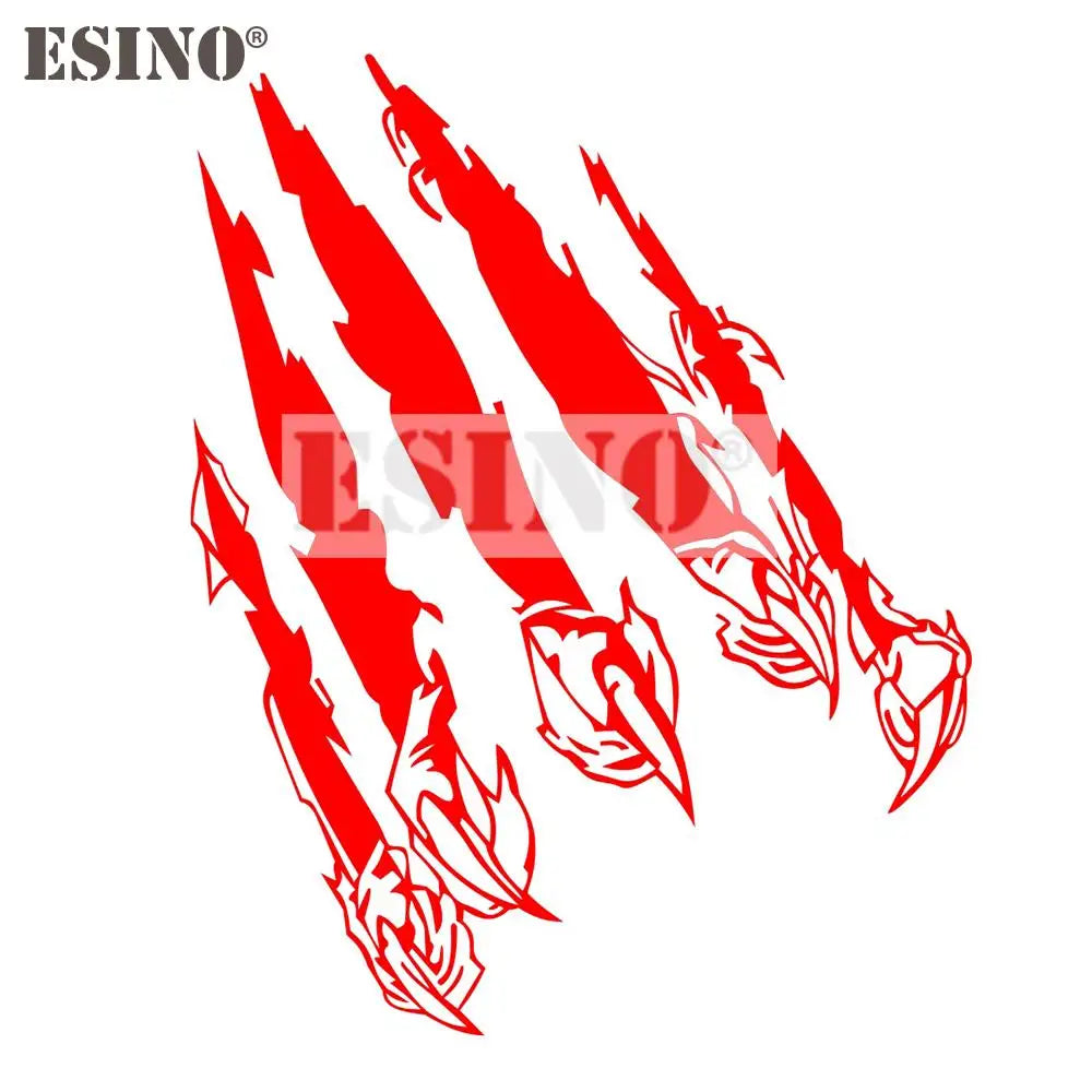 Creative Tiger Paw Pvc Carving Waterproof Sticker Bumper Glass