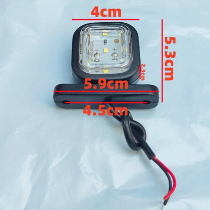 2PCS Trailer Clearance 12V 24V Cargo Truck Side Marker