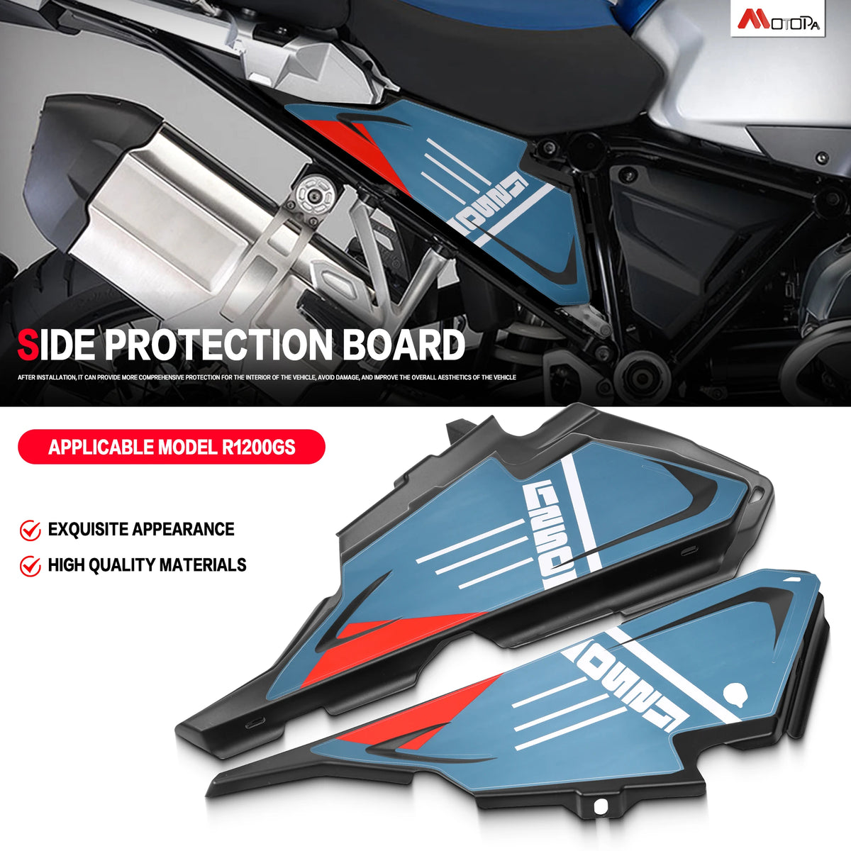 For BMW R 1250 Gs R1250GS Motorcycle Frame Infill Side Panel Set
