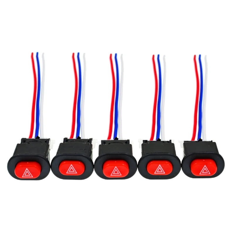 Motorcycle Hazard Switch Double Warning Flasher Emergency Signal