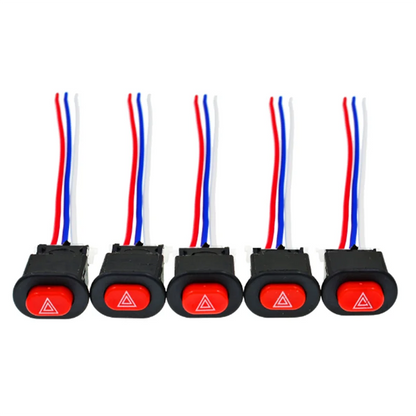 Motorcycle Hazard Switch Double Warning Flasher Emergency Signal