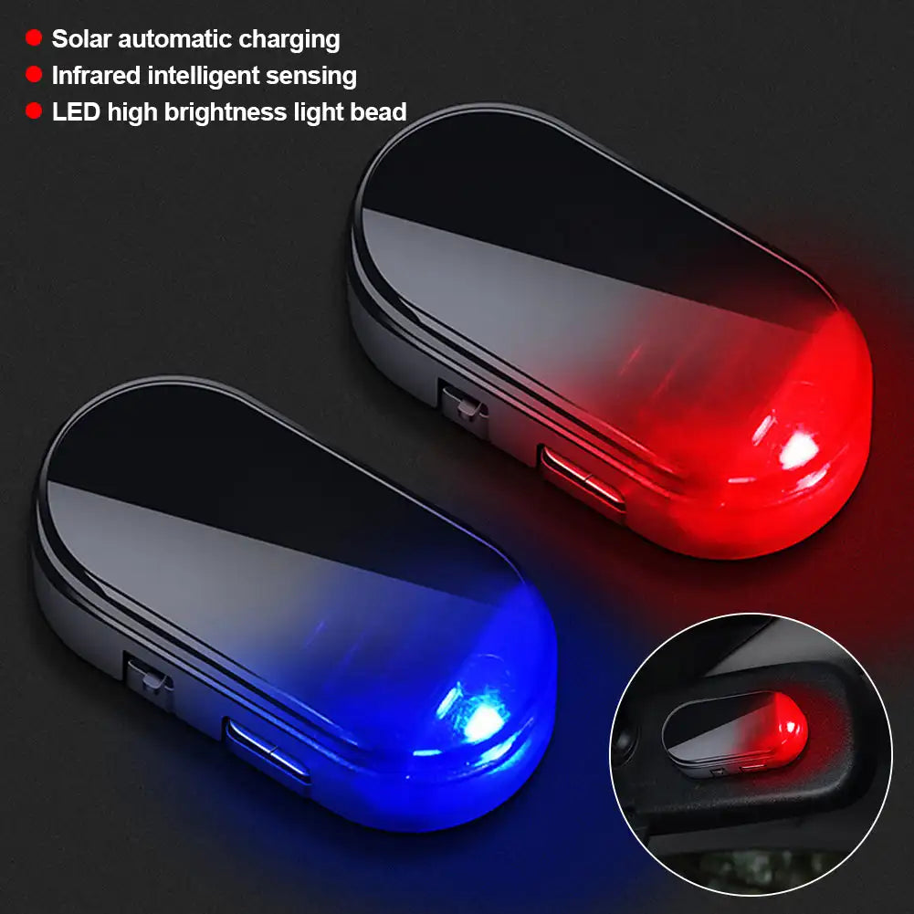 Solar Energy Wireless anti-theft Warning Flashing Caution Alarm