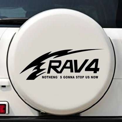 For Rav4 Spare Tire Decal Creative Sticker off-road Racing