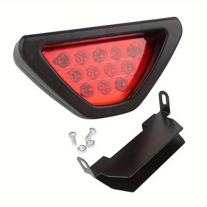 12V Triangle Rear Brake Red Fog Tail