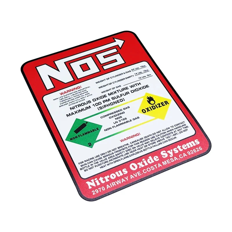 2PCS Stickers Reflective Nitrogen Acceleration Body Rear Window